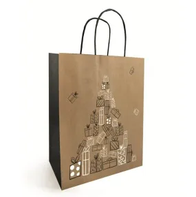 Sac fantaisie 'festivity' kraft nat.