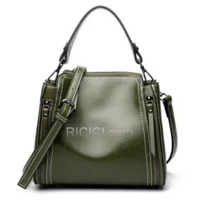 Sac À Main Femme Vert Olive Cuir Sac Cartable Crossbody Vintage
